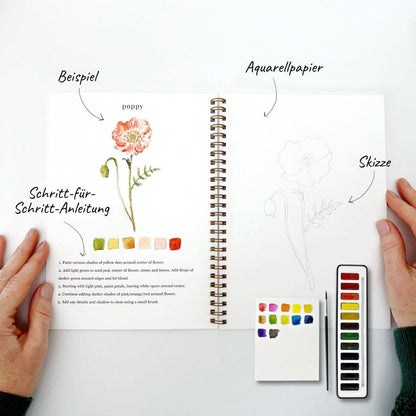Libro de trabajo de acuarelas